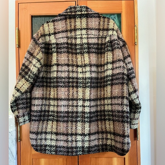 No. 6 Wilson Jacket in Stone and Lilac Check, L/XL - Picture 5 of 11